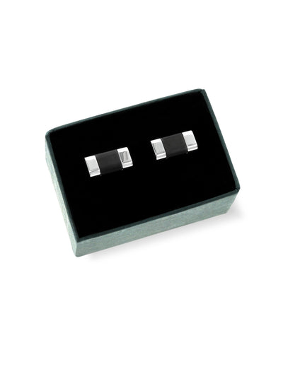 One Men Noble Steel Cufflinks