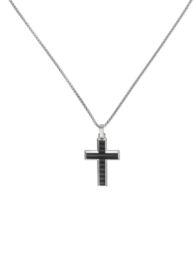 One Men Onyx Steel Necklace