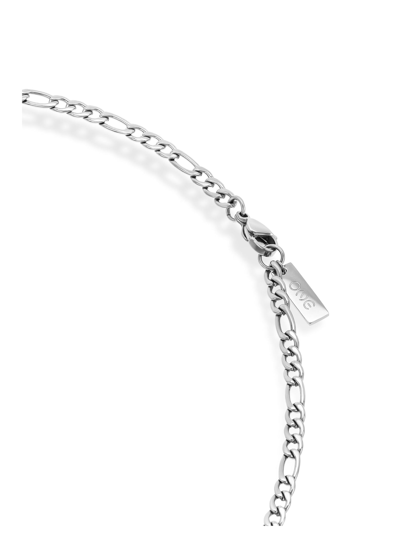 One Men Solid Steel 2-in-1 Necklace