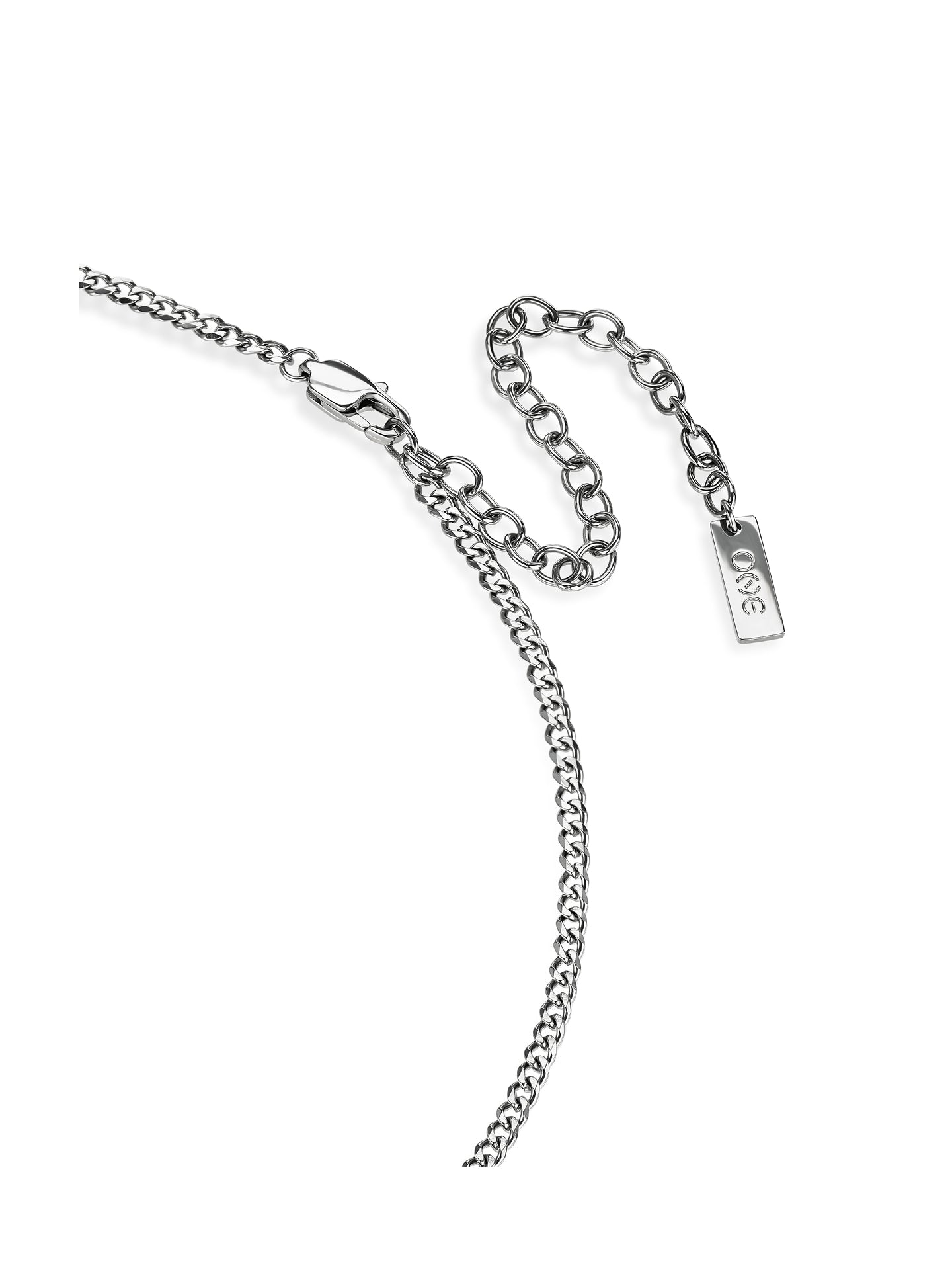 One Men Guardian Steel Necklace