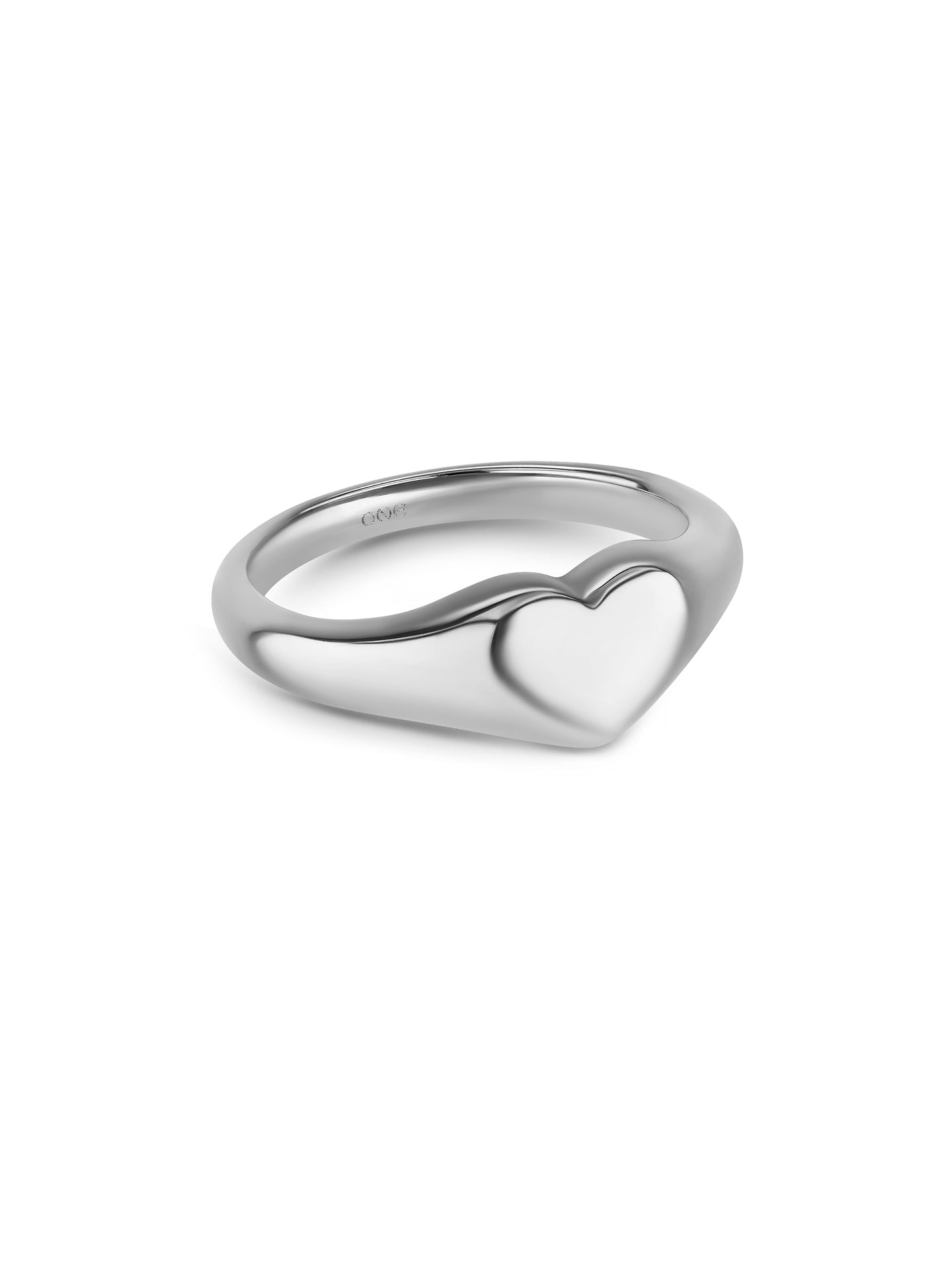 One Crazy Heart Silver Ring