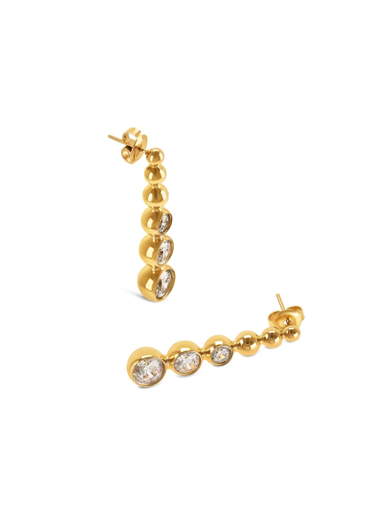 One Infinity Crystal Earrings