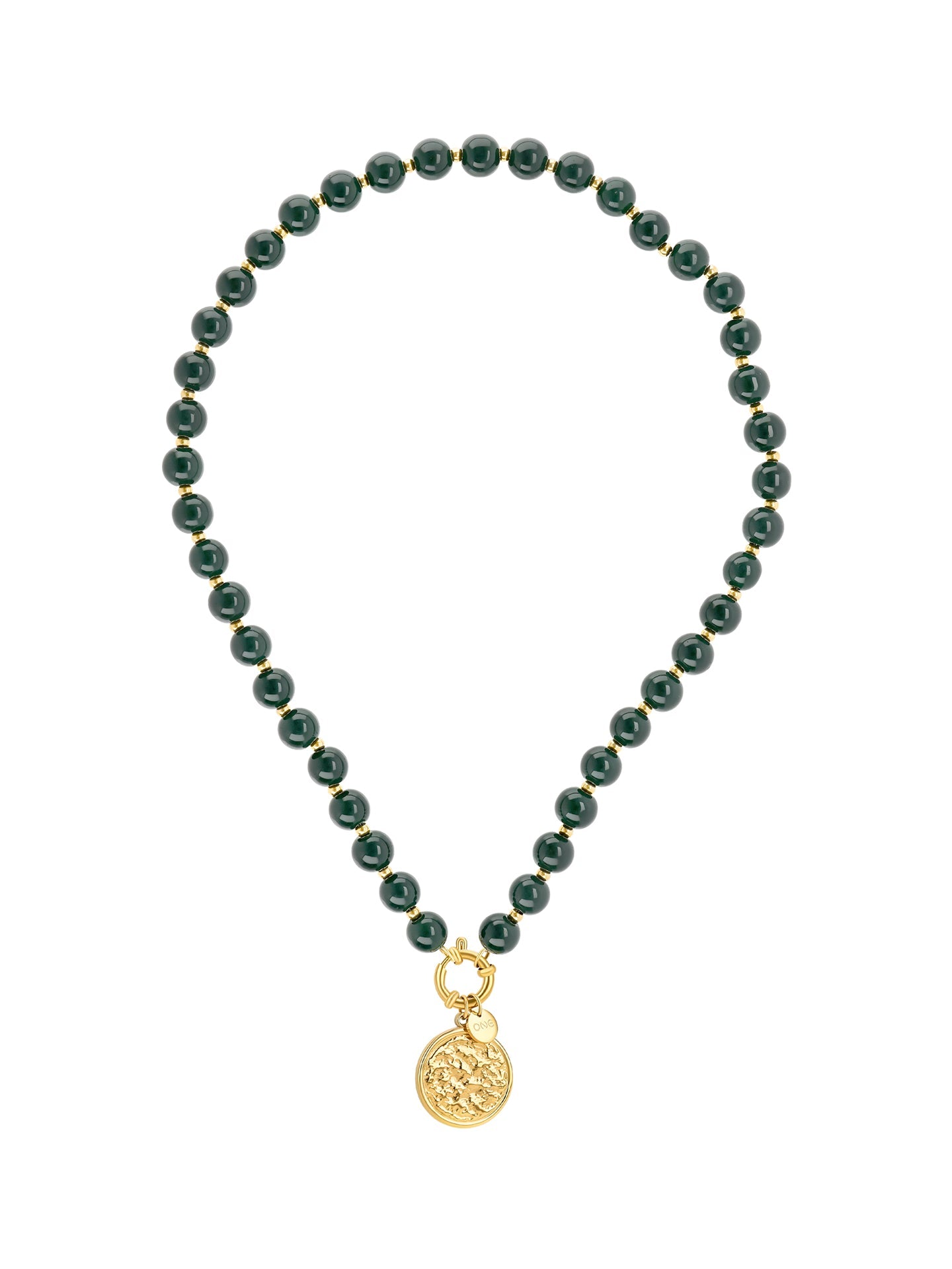 One Neckmess Carmela Deep Green Necklace