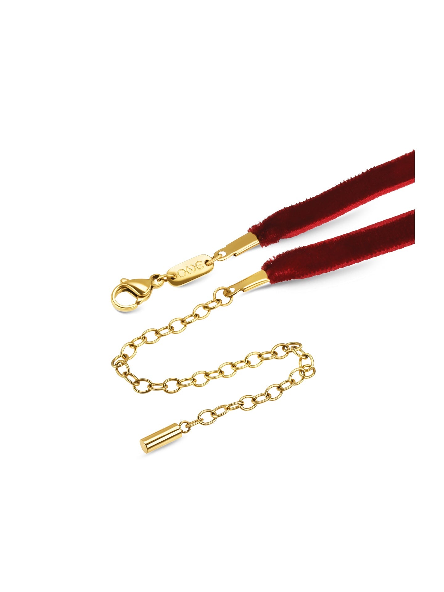 One Necklace Neckmess Velvet Love Red
