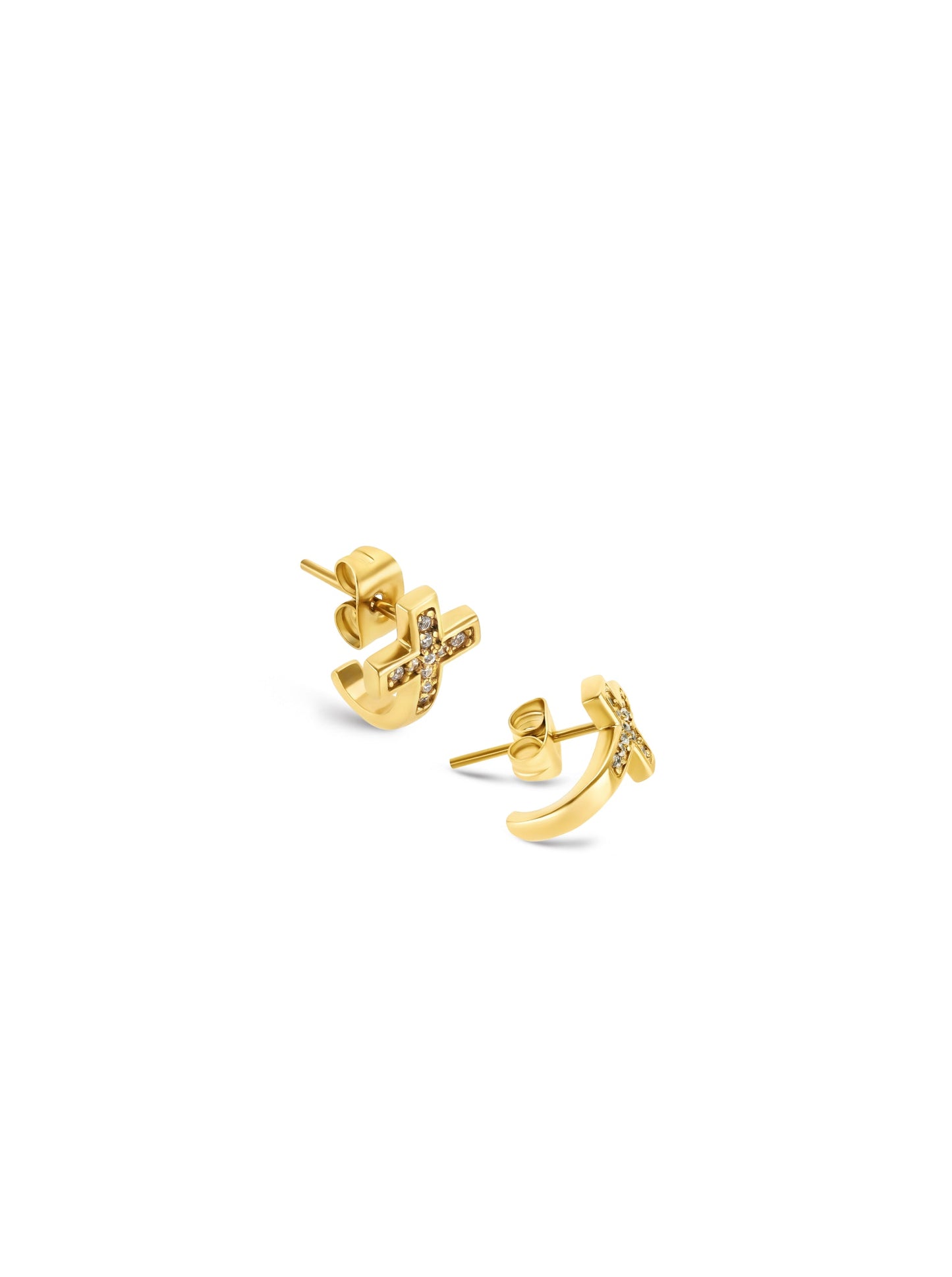 One Reflexions Crossed Earrings
