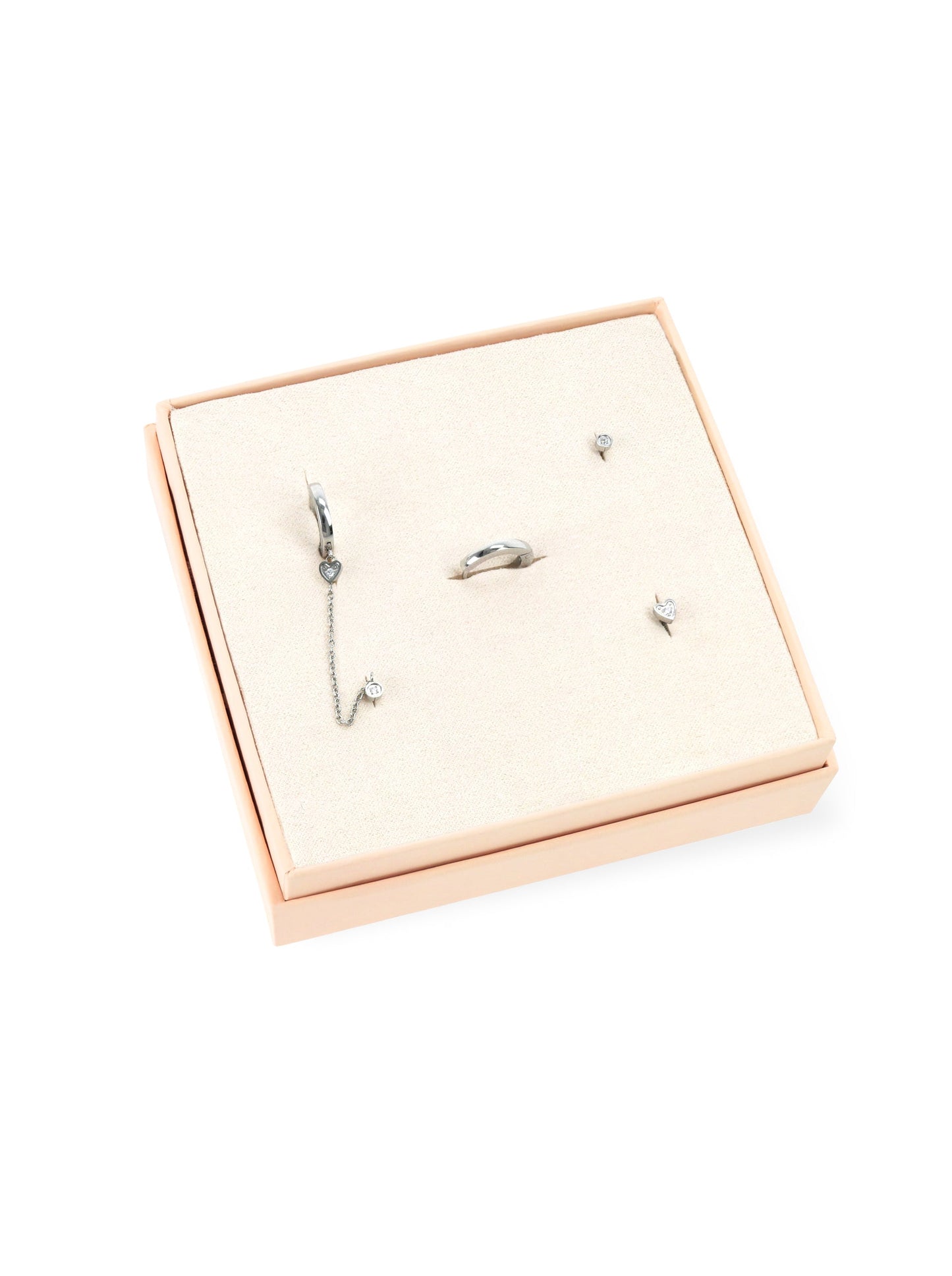 One Silvery Four Earring Set