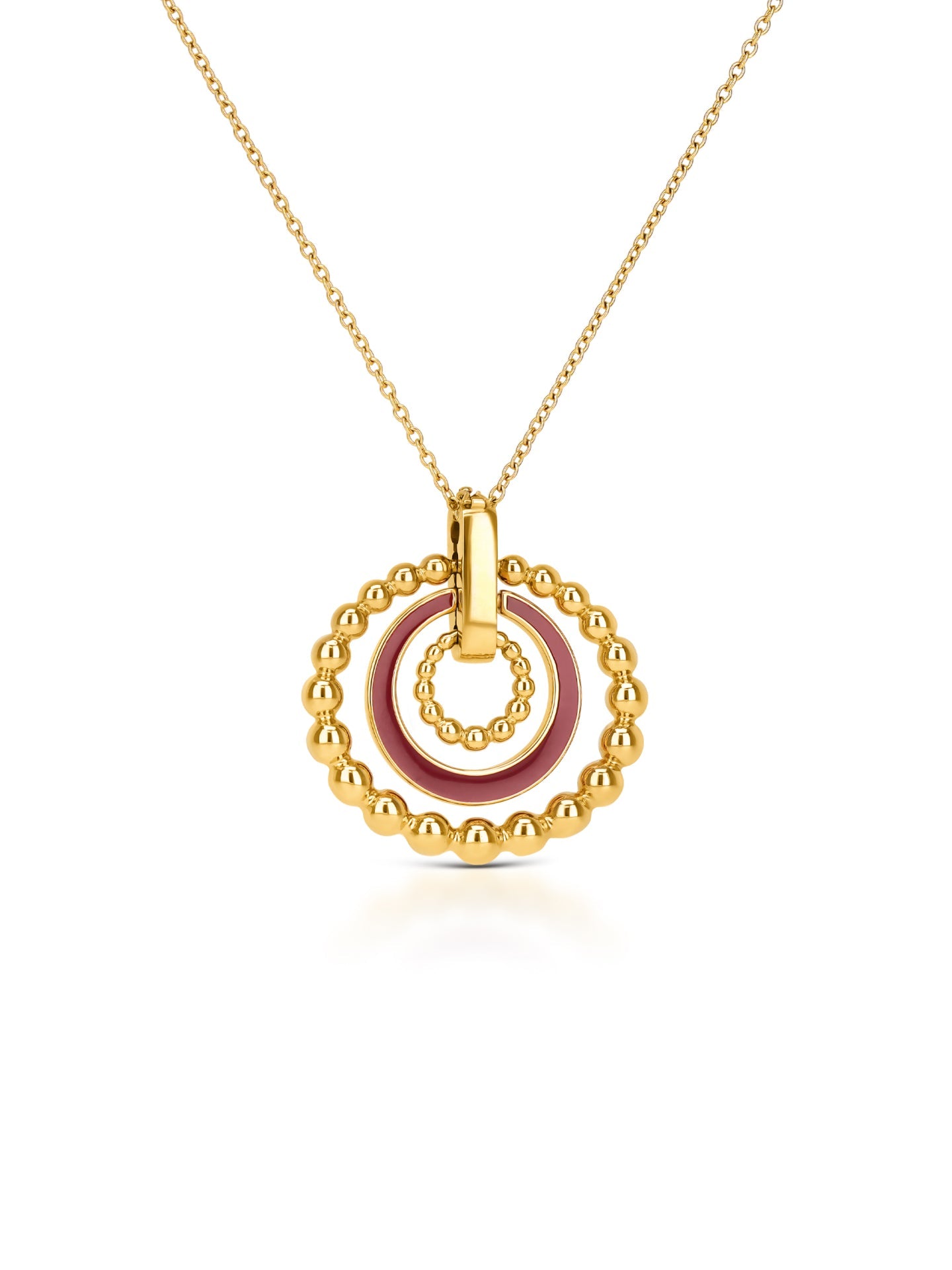 One Mood Rouge Necklace and Earrings Set