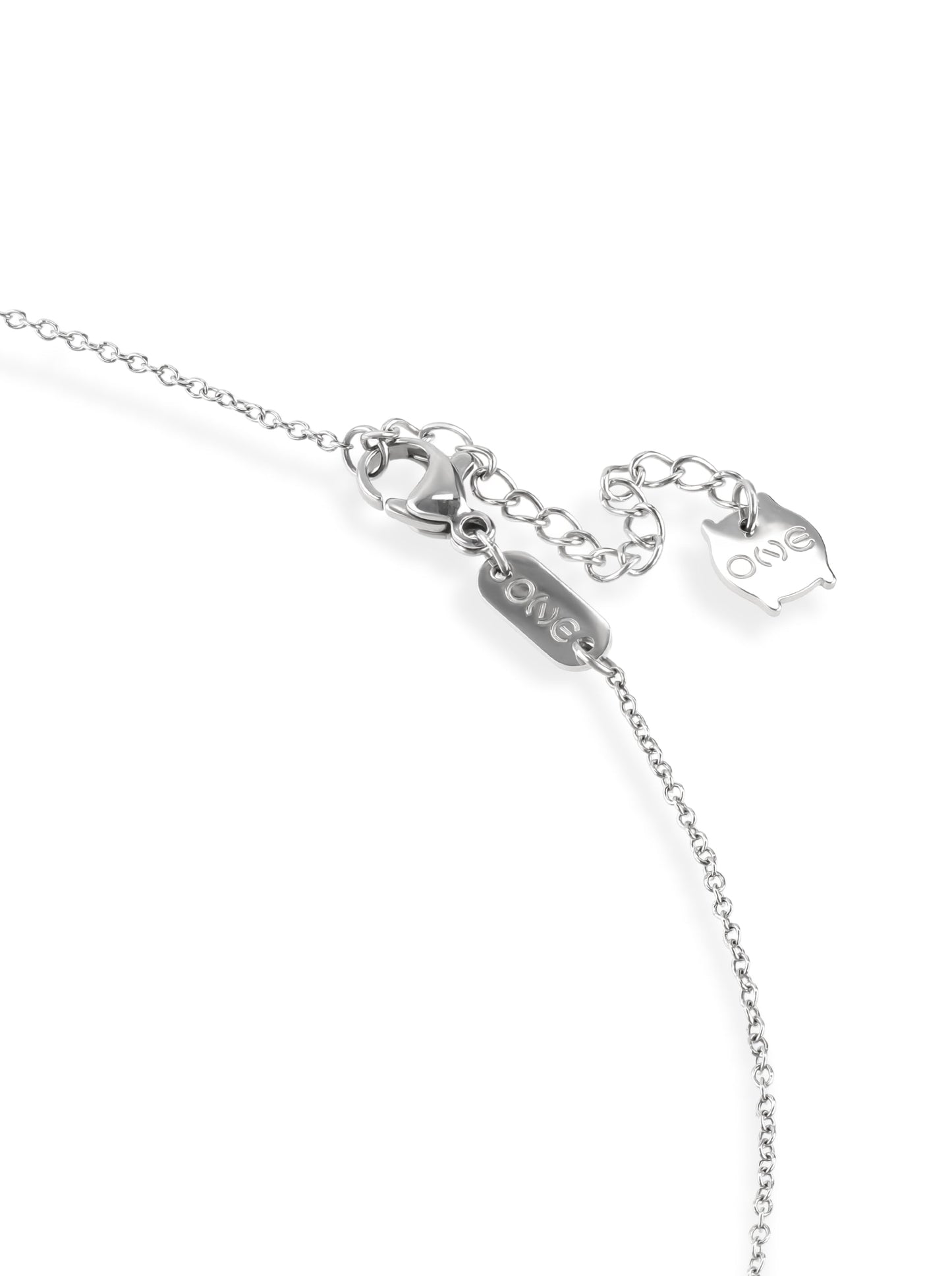 One Silver Frost Crystal Necklace