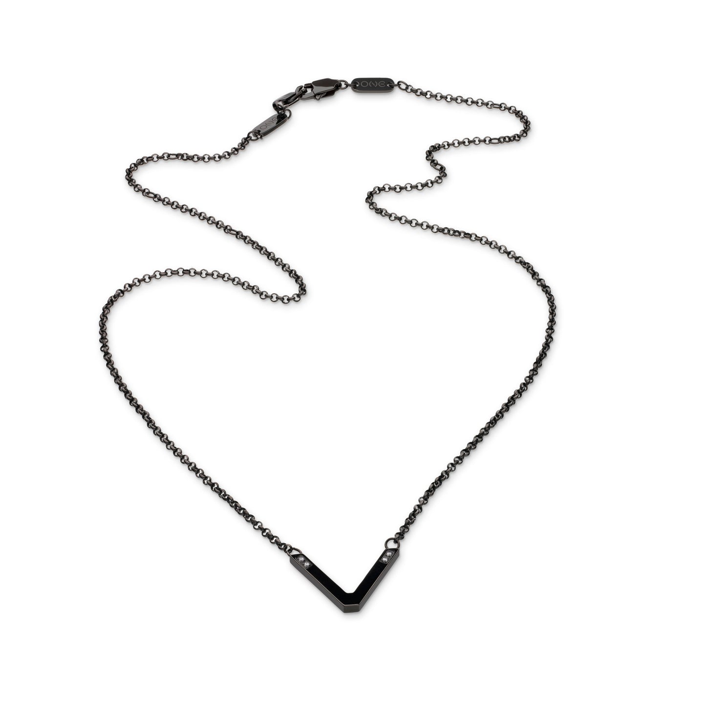2-in-1 One V Black Glasses Chain