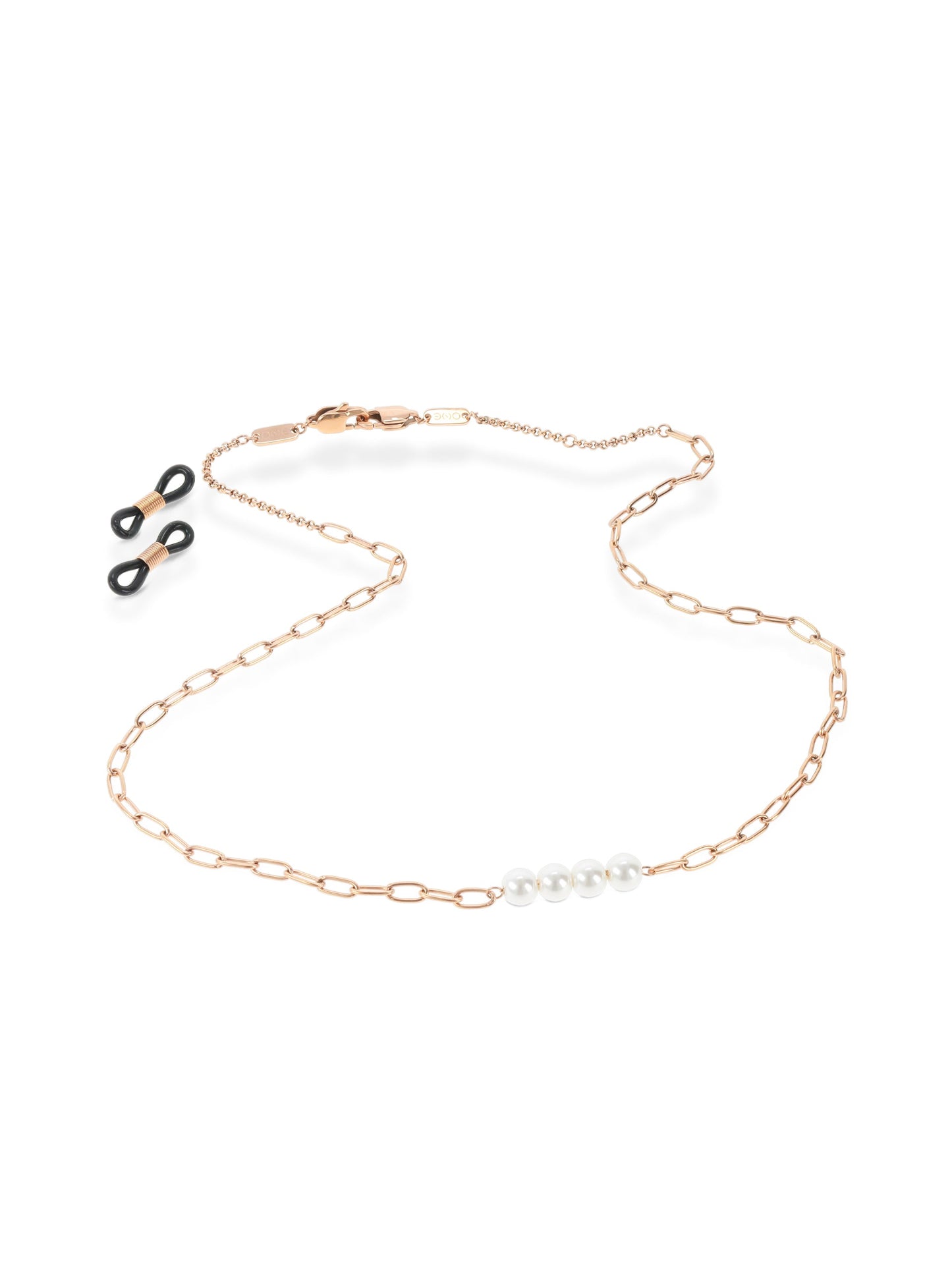 2-in-1 One Pearls Rosegold Glasses Chain