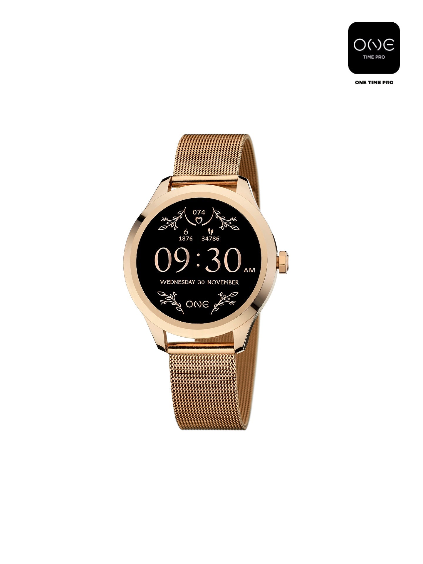 One Mini Rose Gold Smartwatch