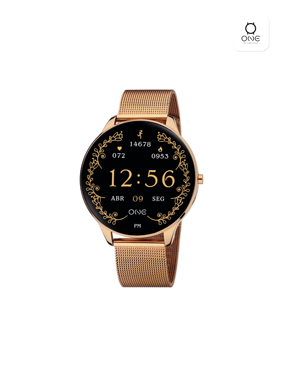 Smartwatch One Slim Rosegold Mesh