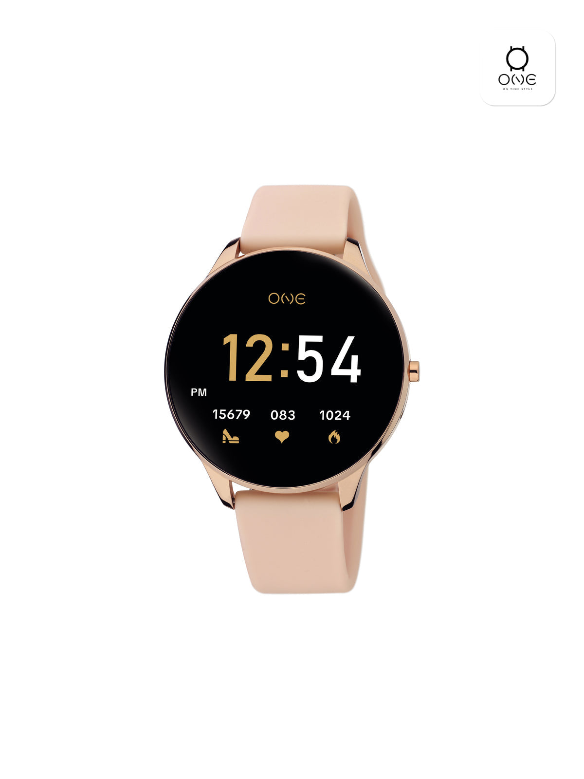 Smartwatch One Slim Rosegold Silicone