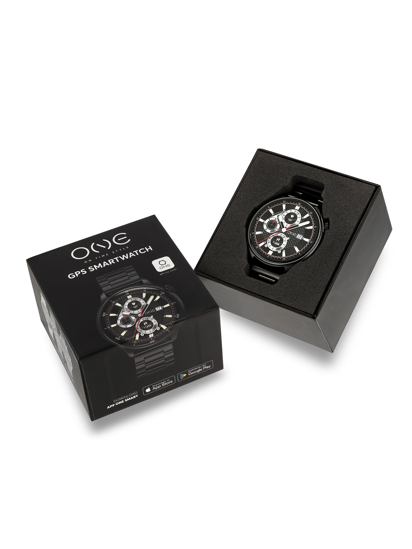 One Men Explorer GPS Black Smartwatch