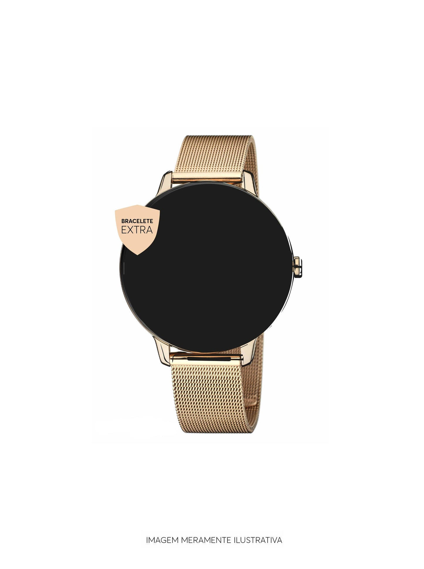 Mesh Bracelet Smartwatch One Rose Gold