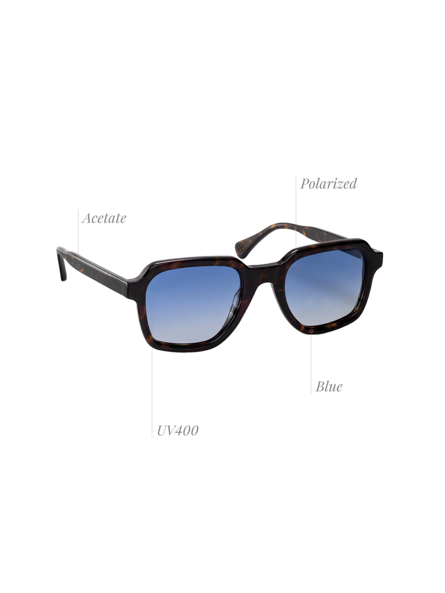 One Isla Turtle Blue Sunglasses