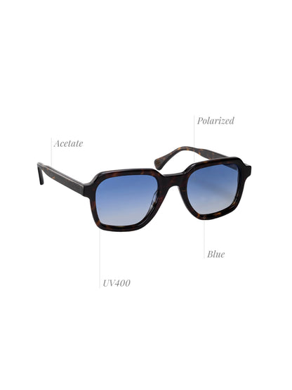 One Isla Turtle Blue Sunglasses