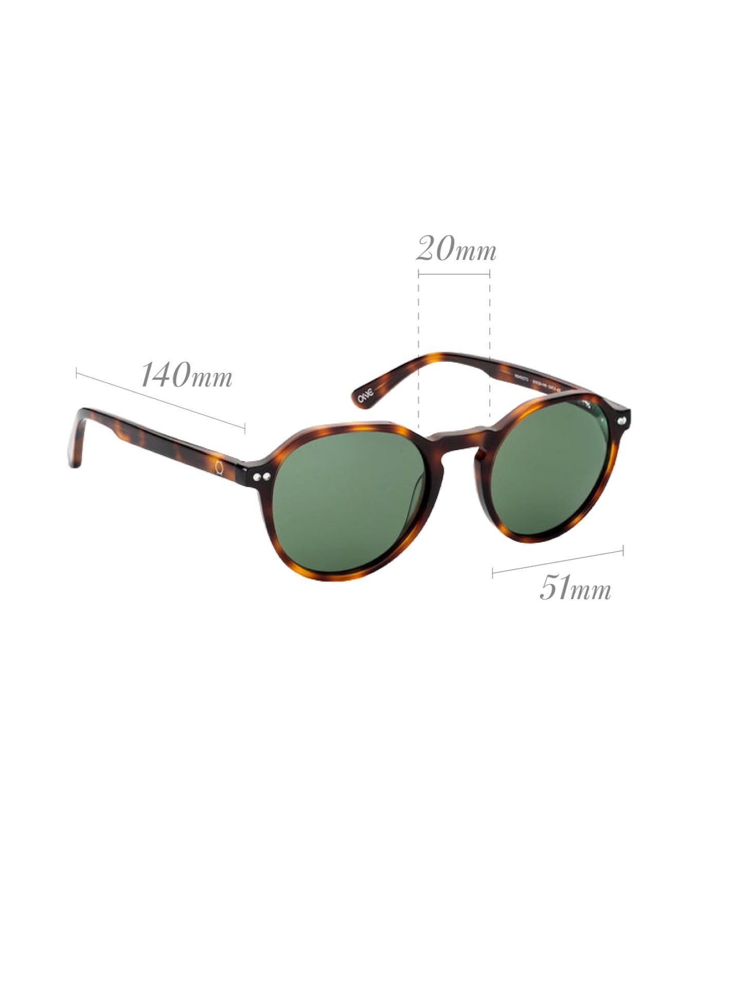 One Active Brown Green Sunglasses