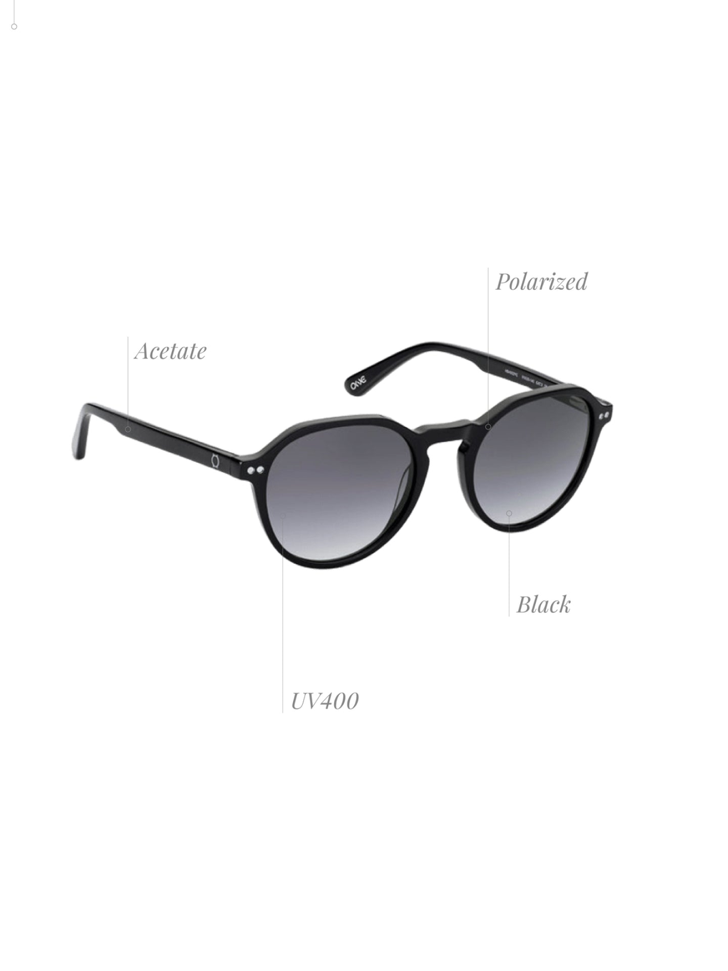 One Active Black Sunglasses