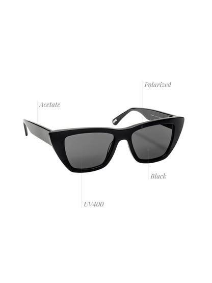One Flirt Black Sunglasses