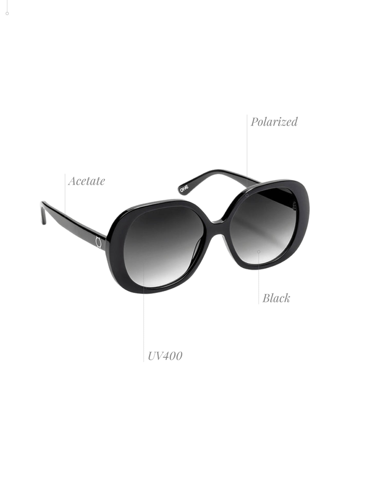 One Powerful Black Sunglasses Case