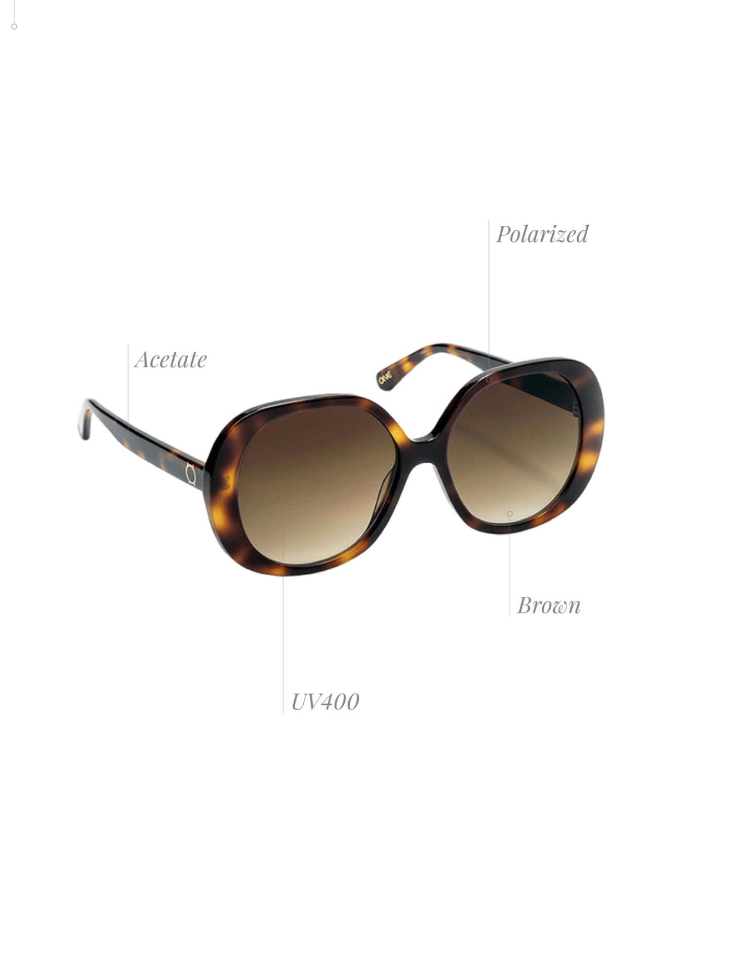 One Powerful Brown Sunglasses