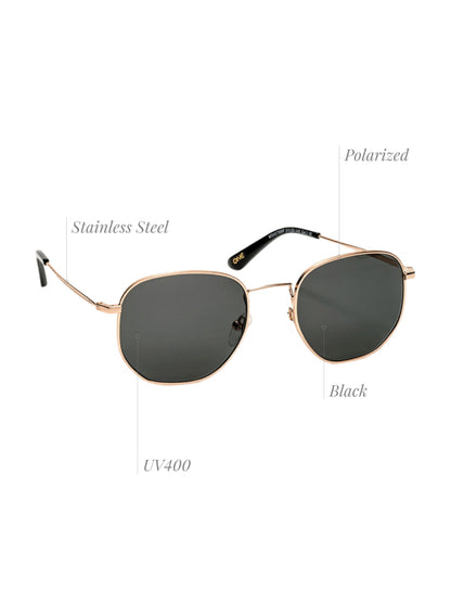 One Visionary Rosegold Sunglasses
