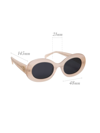 One Dolce Small White Sunglasses
