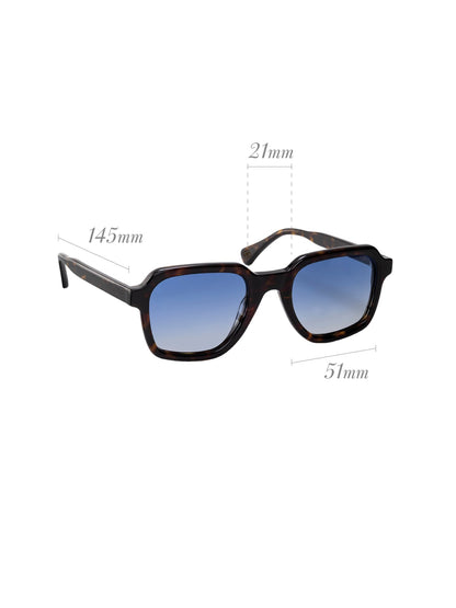 One Isla Turtle Blue Sunglasses