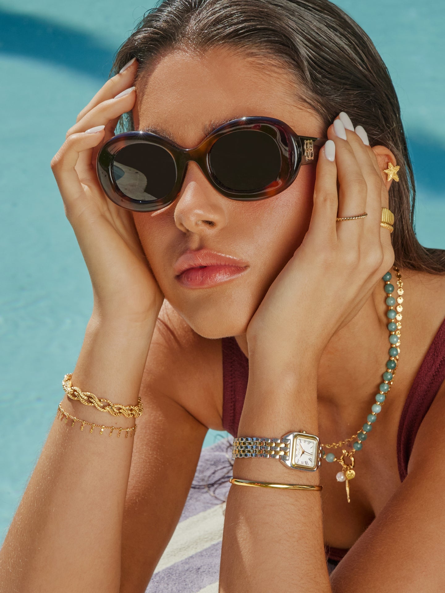 One Dolce Small Brown Sunglasses