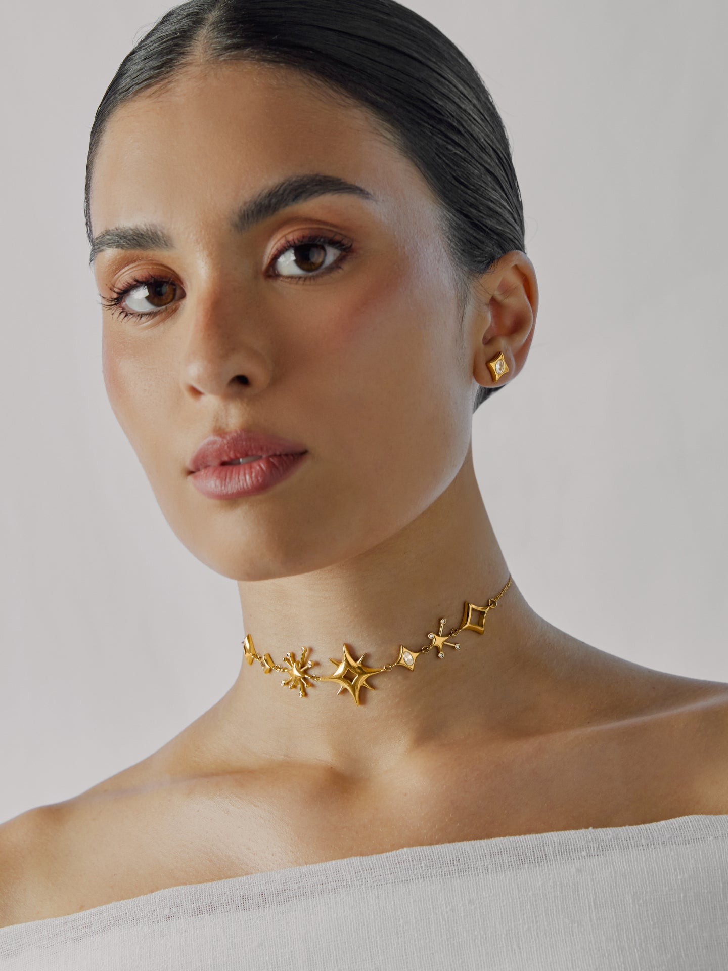 One Elena Tiny Divine Earrings