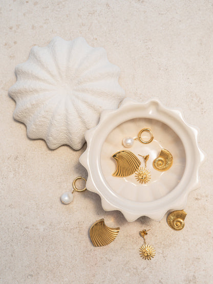 One Pearly Hoops Earrings