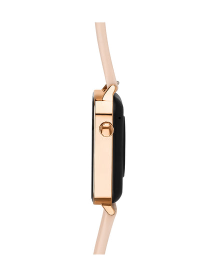 One Frame Rose Gold Silicone Smartwatch