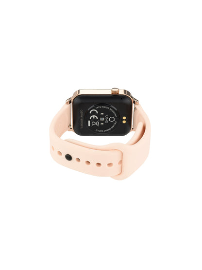 One Frame Rose Gold Silicone Smartwatch