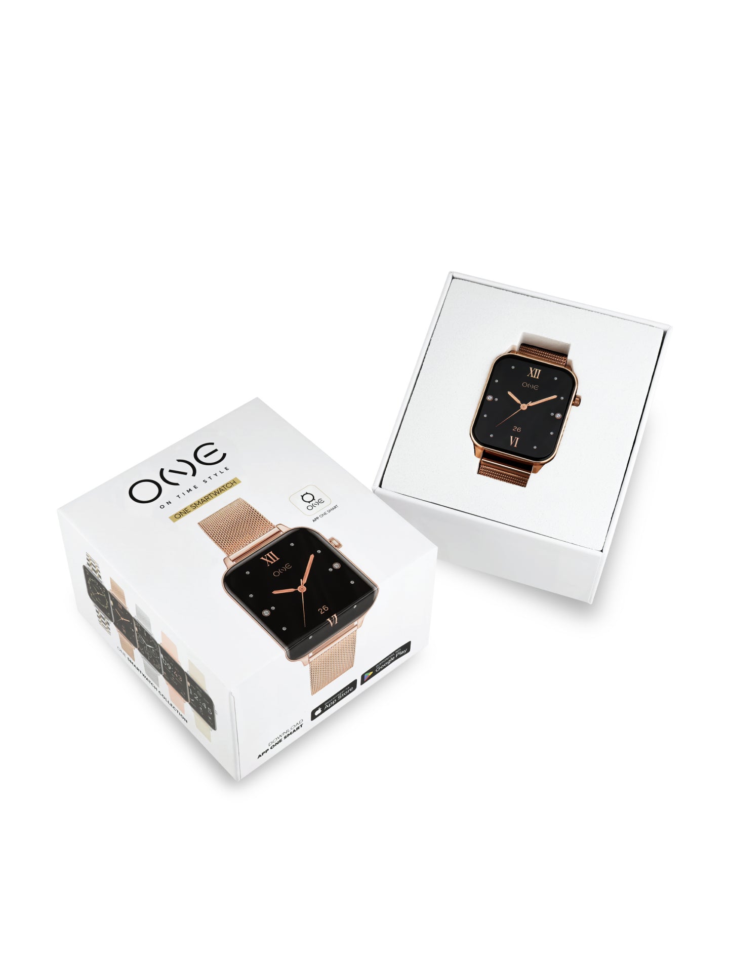 One Frame Rose Gold Smartwatch