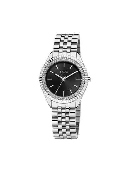 One Celebrity Crystal Black Watch