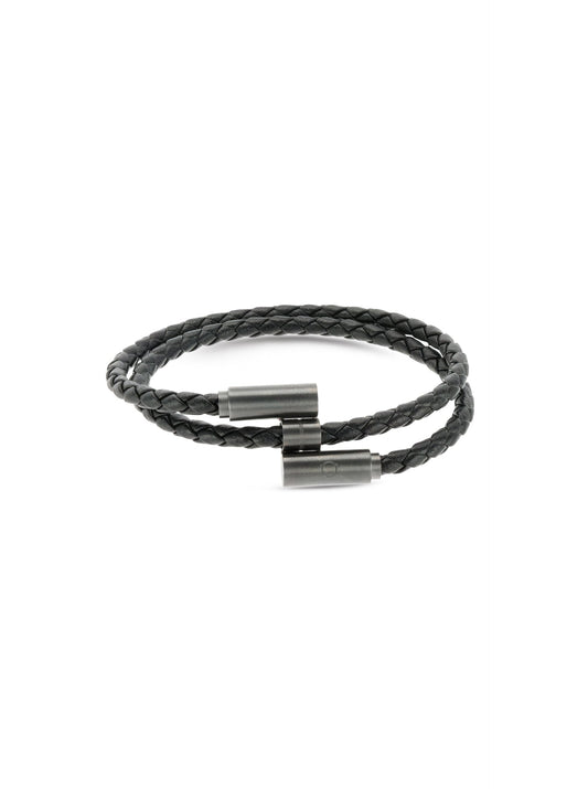One Men Rugged Black Bracelet