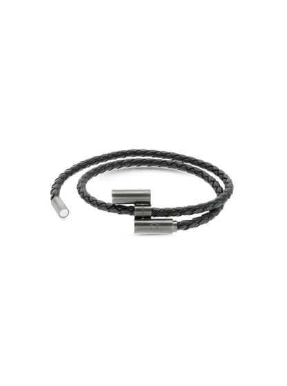 One Men Rugged Black Bracelet
