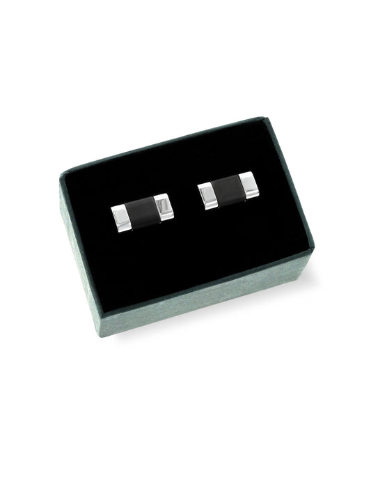 One Men Noble Steel Cufflinks