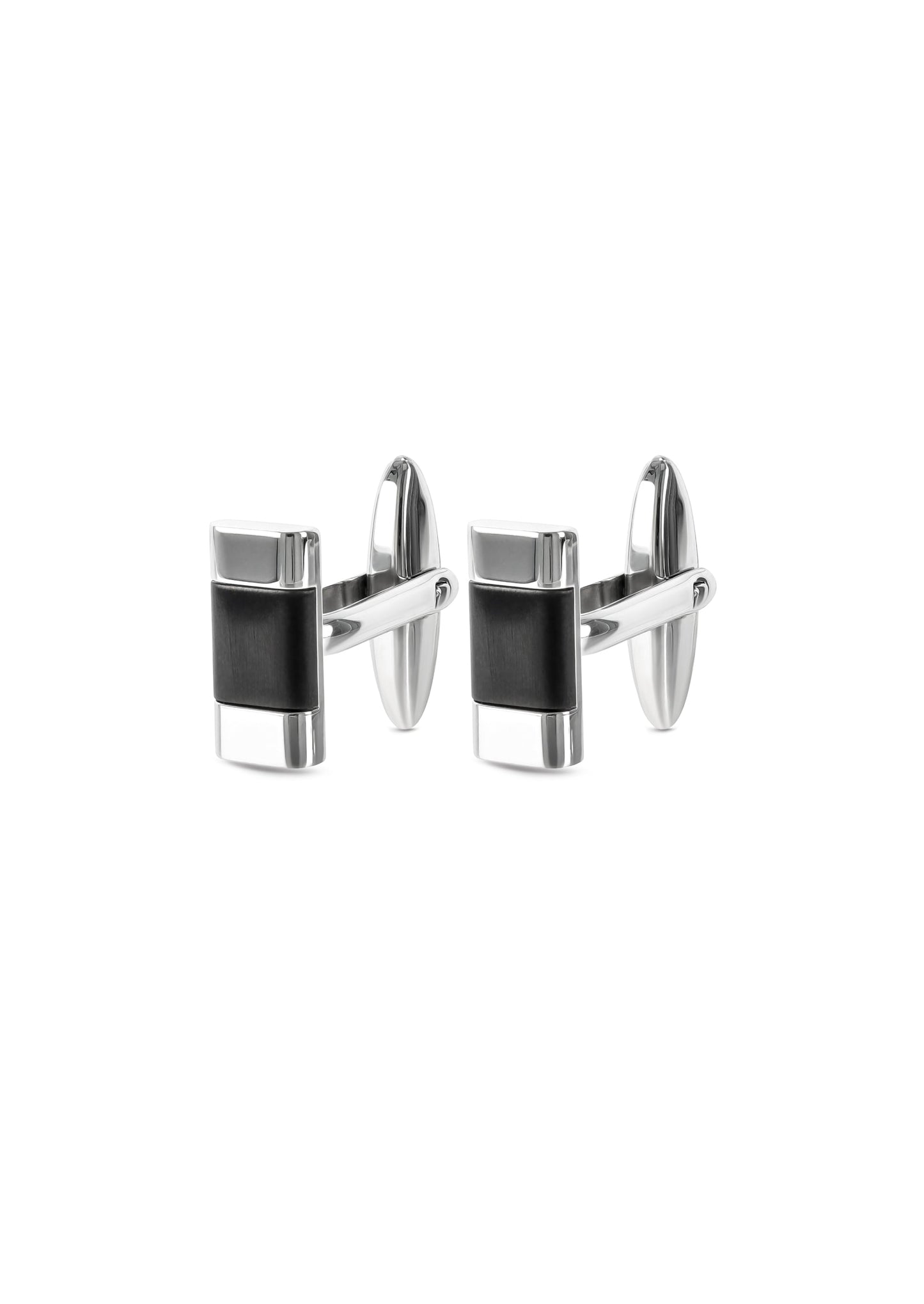 One Men Noble Steel Cufflinks