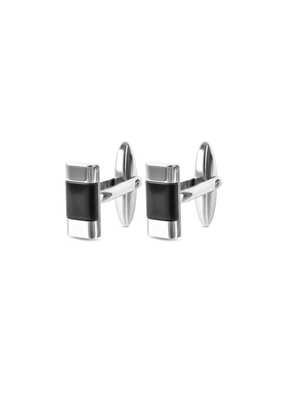 One Men Noble Steel Cufflinks