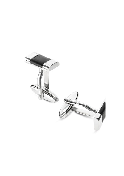 One Men Noble Steel Cufflinks