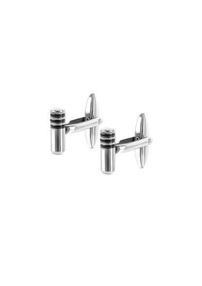 One Men Gallant Steel Cufflinks