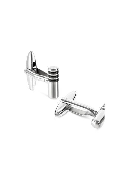 One Men Gallant Steel Cufflinks