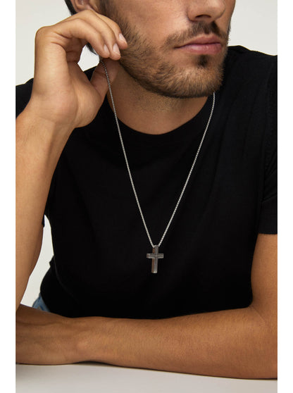 One Men Crossed 2-in-1 Necklace