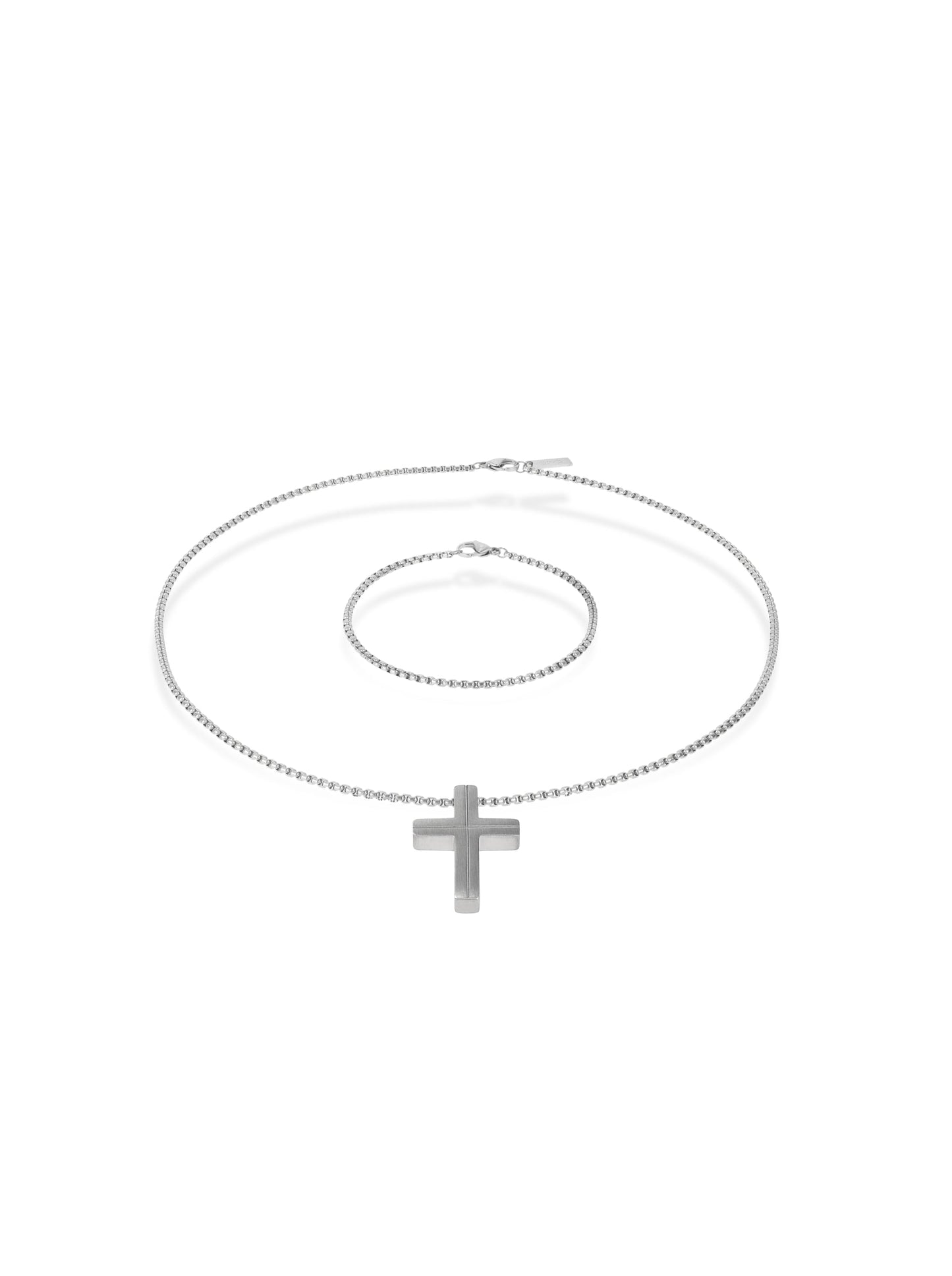 One Men Crossed 2-in-1 Necklace