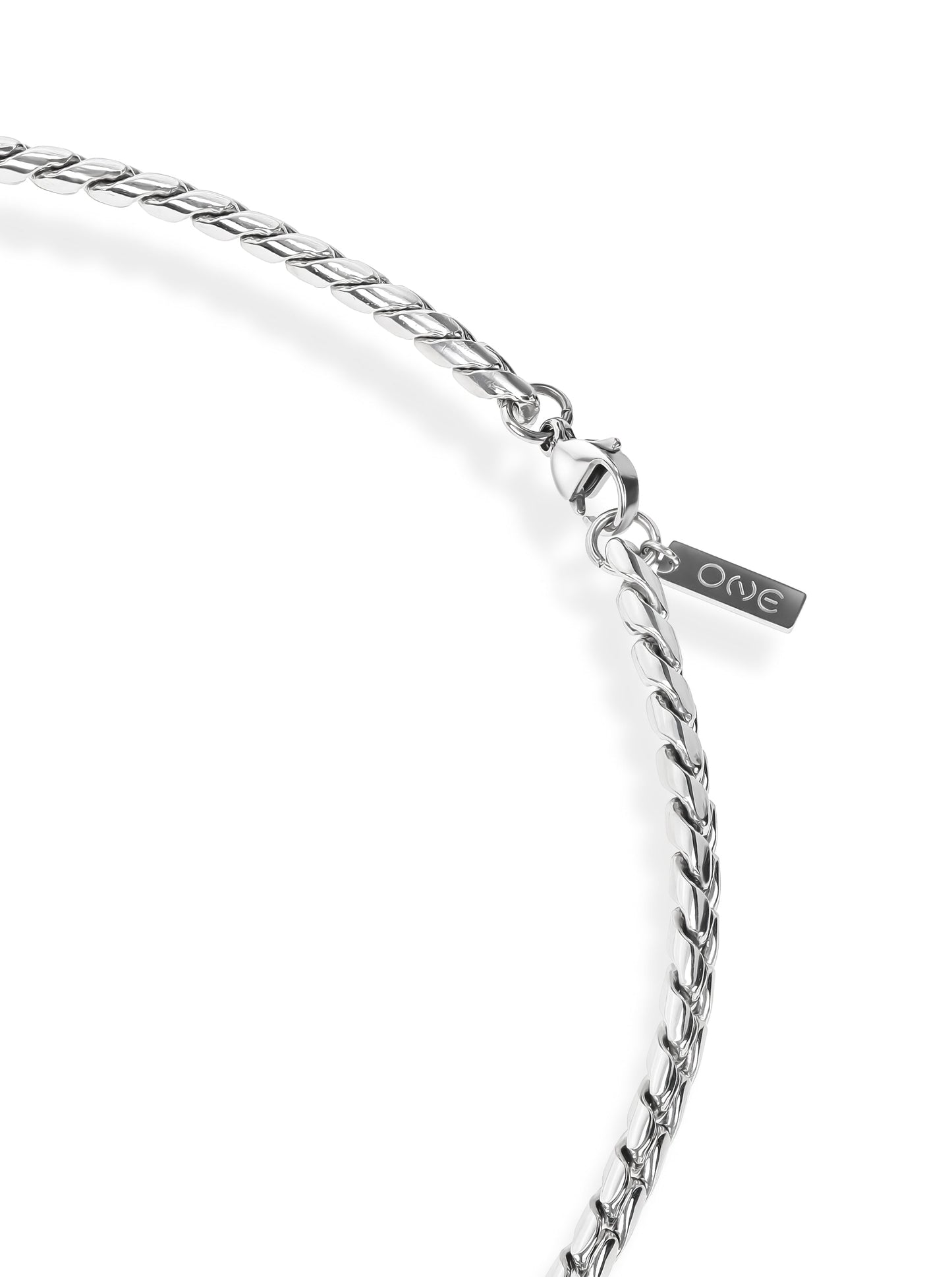 One Men Timeless Steel 2-in-1 Necklace