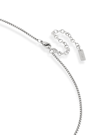 One Men Onyx Steel Necklace