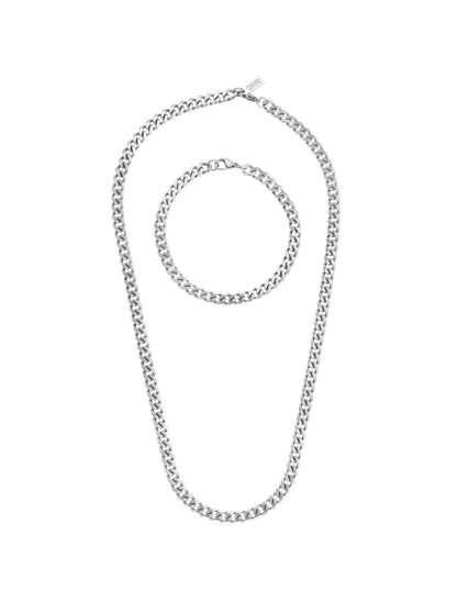 One Men Sandy Matte 2-in-1 Necklace