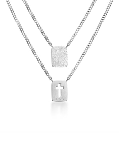 One Men Faith Scapular Necklace